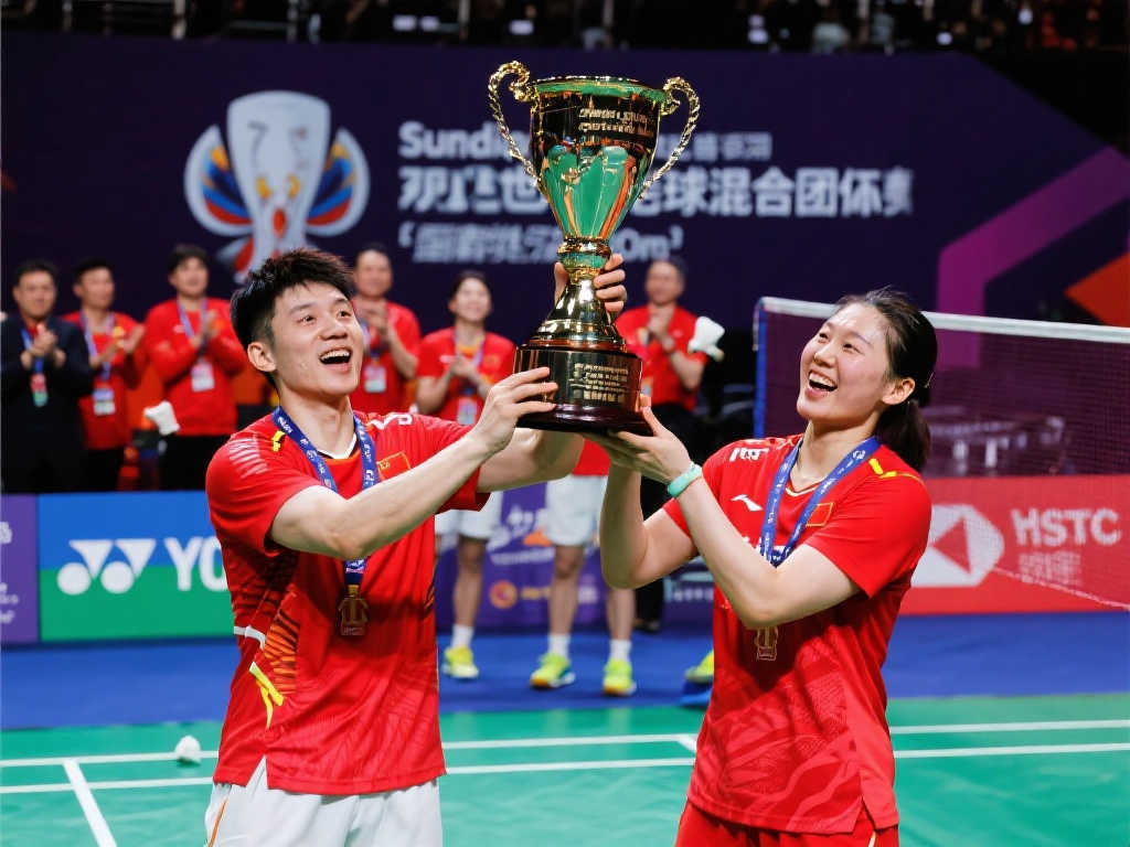 苏迪曼杯冠军！王昶晒国羽全家福：团队与国家荣耀，尽在不言中