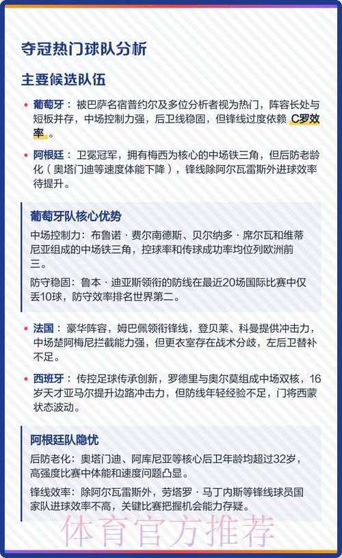 2026世界杯夺冠热门深度解析与投注策略指南