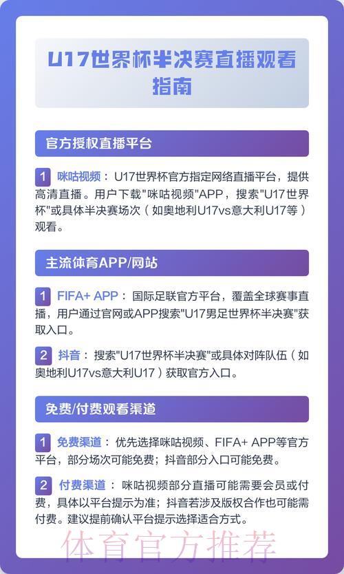 世界杯赛事直播观看渠道全攻略 世界杯赛事直播观看渠道全攻略
