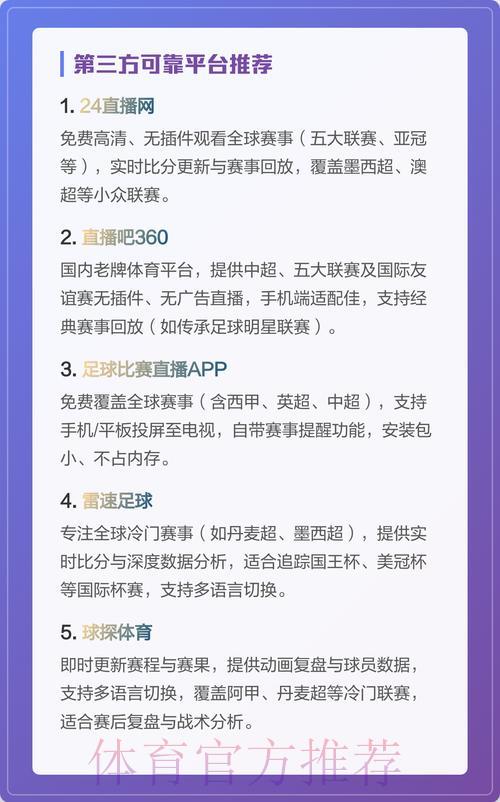 观看世界杯赛事的顶级直播平台推荐 观看世界杯赛事的顶级直播平台推荐